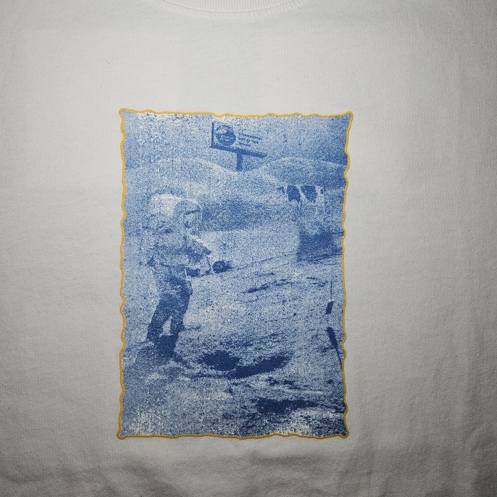 FLAN Labs Astronauts Moon Bubble Shirt Forever Laughing At Nothing Size XS - Picture 6 of 13